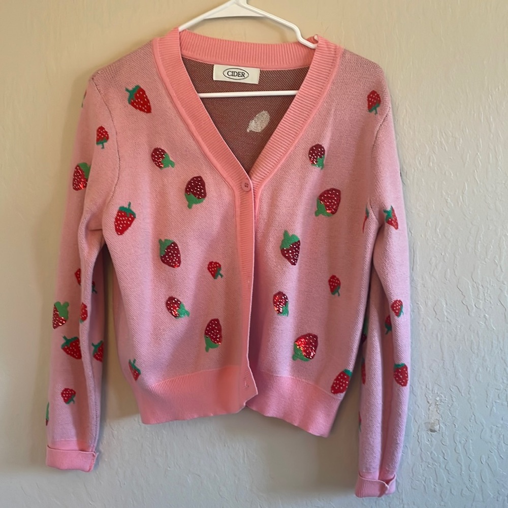 Adorable strawberry sweater